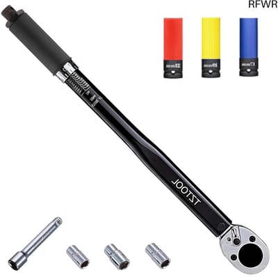 RFWR® Momentsleutel 1/2 inch voor auto en motorfiets - 20-180 Nm