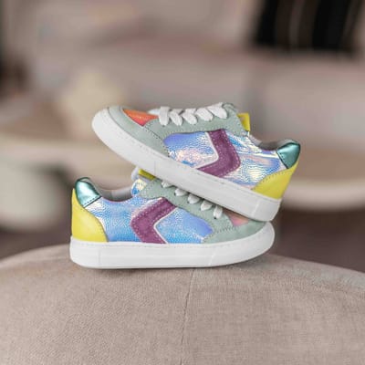 Muyters Hollogram Sneakers metallic Leer - Maat 23 - Kinderschoenen