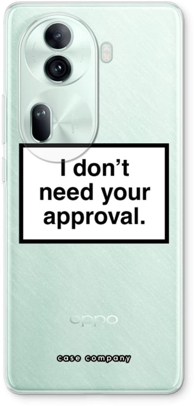 Case Company® - Hoesje geschikt voor Oppo Reno 11 Pro hoesje - Don't need approval - Soft Cover Telefoonhoesje - Bescherming aan alle Kanten en Schermrand