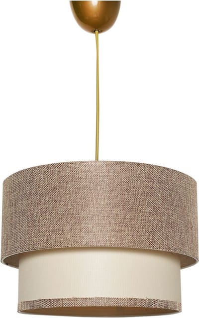 Verlichting - Kroonluchter Beige Creme Metaal - 30x30x65cm - Elegant Design - LunaMae