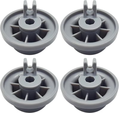 Vaatwasserrek wielen - Onderroller set - Glad Glijden - Easy Click Installatie - 3 x 12 x 3 cm