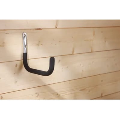 Mottez ophangbeugels ø20mm 25 cm diep met anti-slip - Zilver & zwart - Anti-slip | Wandmontage