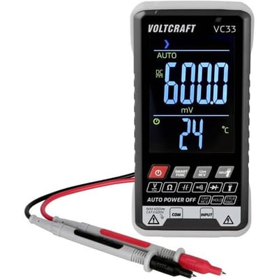 VOLTCRAFT VC33 Multimeter Digitaal CAT III 600 V Weergave (counts): 5999