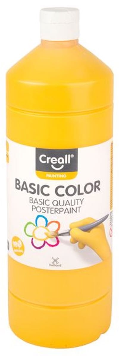 Plakkaatverf creall basic donkergeel 1000ml | 6 stuks