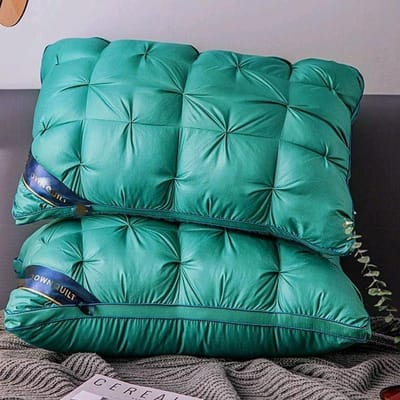 Star Hotel Hoge en Lage Kussens voor Huishoudelijk Gebruik Geen Inzakking Cervicale Wervelkolom Kussenkern Wasbaar 48*74cm
