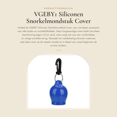Dailygoods- Duikaccessoires - Mondstuk Cover - Siliconen Snorkelen - Antivuil - Lichtgewicht - Compatibel met de meeste nozzles - Snorkel