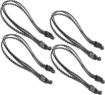 Fiets Bindriemen - Bagage Riemen - Bagage Vervoer - Verstelbare Fixatie - 4 Stuks - Zwart