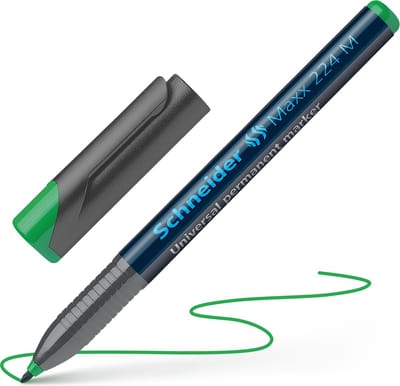 Schneider universele permanent marker - Maxx 224 - penpunt M - groen - S-1204