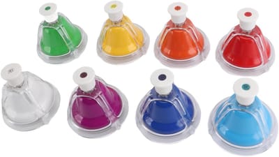 Bureau Handbel - Muziekbel Kinderen - Muziek Leren - 8 Kleur Noten - 39 x 20 x 10 cm - Kleurrijk