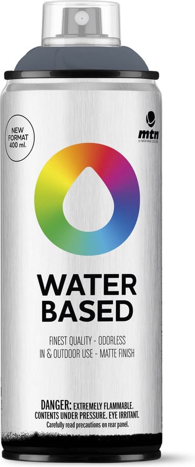 MTN Water Based Spuitbus - verf op waterbasis - RV-263 Sputnik Grey - 400ml