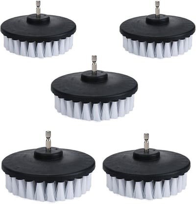 Set van 5 zachte reinigingsborstels voor boormachine - wit