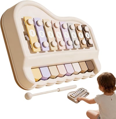 Xylofoon Speelgoed Kinderen - Muziekinstrument Speelgoed - Educatief Spel - Draagbaar Ontwerp - 22 x 165 x 6 cm - Veelkleurig
