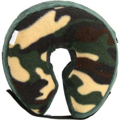 Hondenkegel Zacht Comfortabel Opblaasbaar Herstel Beschermkraag voor Huisdieren Na Operatie voor Honden Katten L(for 6.5-9kg) beige