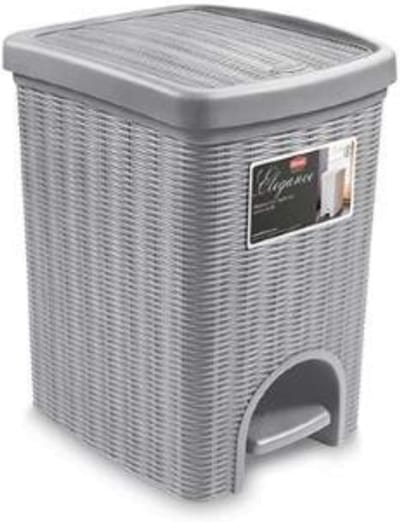 Elegante rotan vuilnisbak 20 l - Grijs