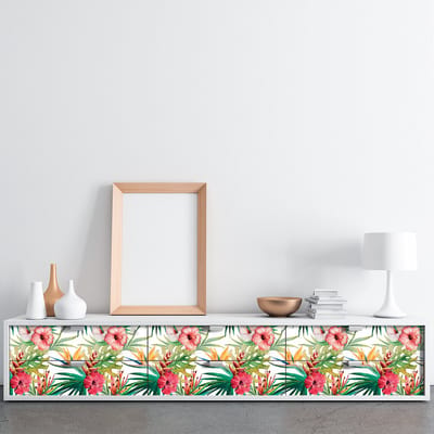 Tropische meubelsticker jantharat 40 x 60 cm