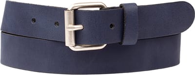 Petrol Industries Riem Heren - Broekriem - Verstelbaar - Leer - Blauw - 115 cm