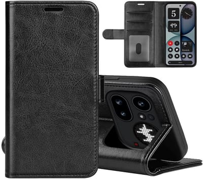 MobyDefend Hoesje - Geschikt voor Nothing Phone (4a) Pro - Wallet Book Case (Sluiting Achterkant) - Zwart