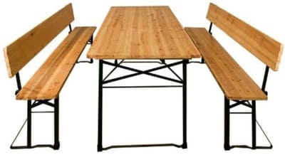 Thuys – Biertafel – Biertafels – Biertafelset – 170 x 70 x 75cm – Bruin