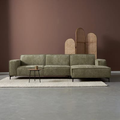 PEPP interiors Hoekbank RIVER met chaise longue rechts - Majestic 607