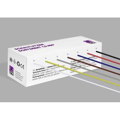 TRU COMPONENTS TC-12112372 Draad 1.5 mm² Zwart, Wit, Rood, Blue, Bruin, Grijs, Geel-groen 1 set(s)