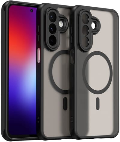 Coverup Hoesje - Geschikt voor Samsung Galaxy A27 Hoesje - Coverup Mat Transparante Back Cover met Camera Cover - MagSafe Compatible - Zwart