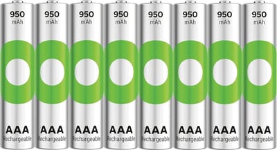 Oplaadbare Batterijen - AAA Energiecellen - Apparaten Voeden - Tot 500 keer - 950 mAh - Grijs