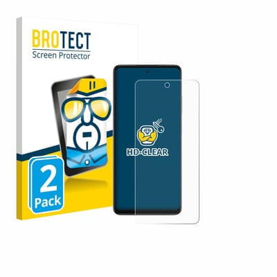 BROTECT - Screenprotector voor Oppo A5x 4G - Folie Beschermfolie transparant 2 Stuks