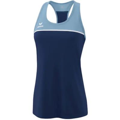 Erima Change Tanktop Dames - New Navy / Faded Denim / Wit | Maat: 34