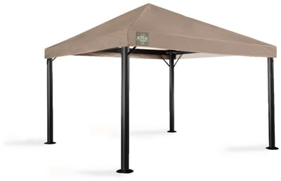 Tuinpaviljoen Europe Endurance | 3,5 x 3,5 m | PVC dak | Grizzly Outdoor | Taupe | 100% waterdicht | Inclusief zijwanden