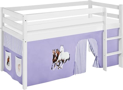 Halfhoogslaper Paard Lila met tent