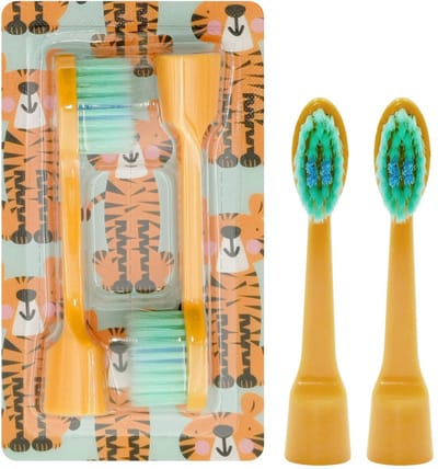 Severno Med Baby Tiger - Opzetborstels - 2 Stuks - Antibacterieel - Voor Kinderen 3+