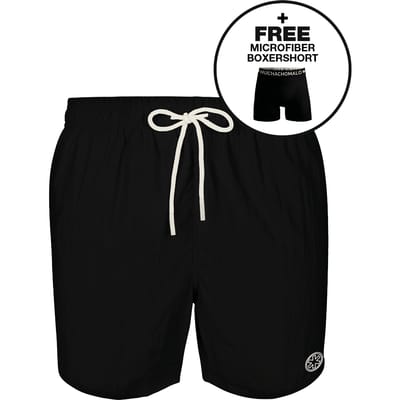 Muchachomalo Zwembroek Heren - 1 Pack + Boxershort - Zwart - Mannen Zwembroek