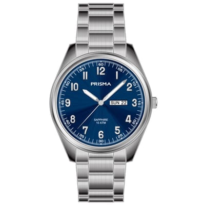 Prisma Titanium P.1303 Blauw Herenhorloge