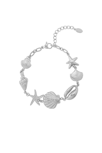 Bijoutheek Armband (Sieraad) Schelpen Ocean Breeze Zilver