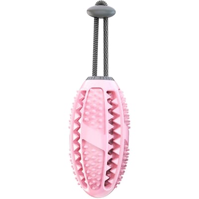 Interactief rubberen speelgoed voor honden voor honden Kauwspeelgoed Tandenpoetsen voor huisdieren Trainingsspeelgoed Accessoires voor huisdieren roze