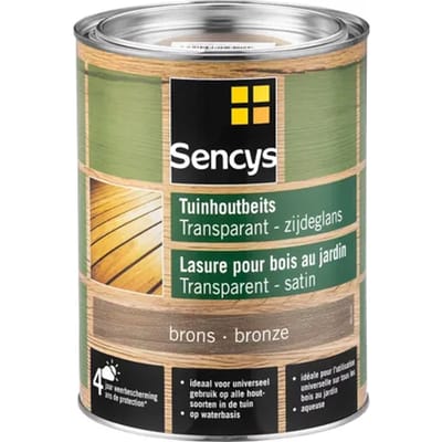 Sencys Tuinhoutbeits Semi-transparant Metal Bronze 2,5l