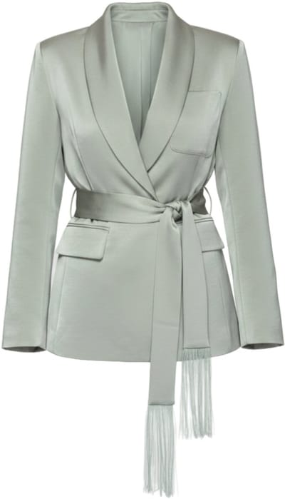 OMBRE Blazer - Slim Fit - Lange Mouw - Knopen Groen M