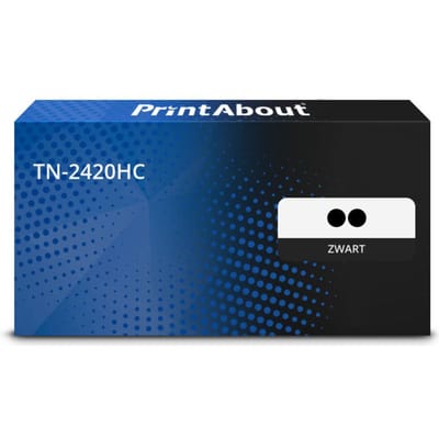 PrintAbout huismerk Toner TN-2420HC Zwart Multipack Extra hoge capaciteit Geschikt voor Brother