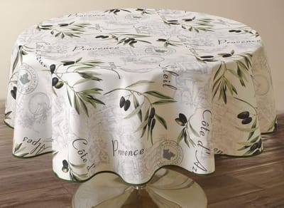 Vlekbestendig Tafelkleed - Rond 160 cm - Waterafstotend - Onderhoudsvriendelijk - Voor Binnen- en Buitengebruik