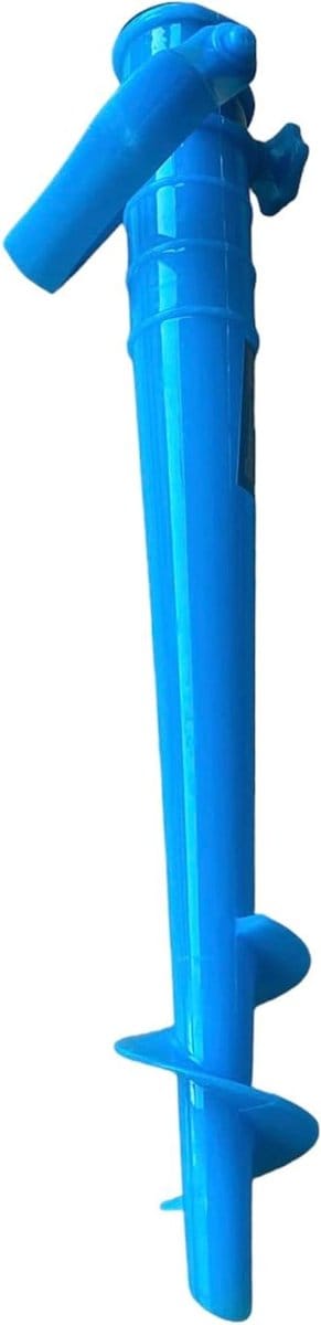 GMM Ground Spike for Parasol, Ground Spike for Beach Screens, Umbrella Stand, Beach Accessories, Various Colours, 42 cm (Light Blue)