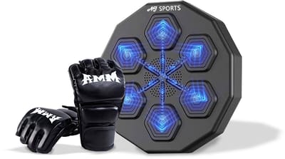 AJ-Sports Boksmachine reflextrainer - Inclusief Bokshandschoenen - Boxing Machine - Boksbal - Bokszak - Boksmachine met Muziek