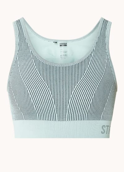 Stronger - Arc Seamless Sports Bra - Dames - Blauw - Maat M