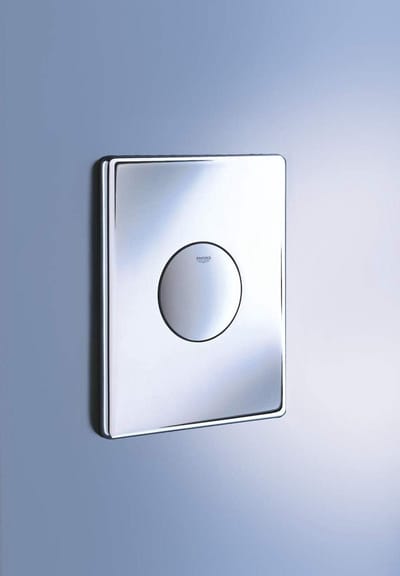 Bedieningsplaat - Spoelplaat - Toilet Reinigen - Kleine afmetingen - Horizontale installatie - Chroom Grijs