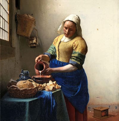 Museum Life Wenskaart - ML10 - Johannes Vermeer - Het Melkmeisje - Blanco