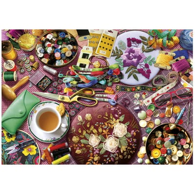 Puzzle - EDUCA - La Table de Couture - 2000 pieces - 96x68 cm - a partir de 15 ans