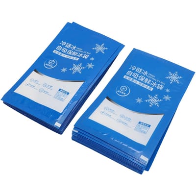 100 STUKS IJskoud Pak Herbruikbaar Multifunctioneel Koud Vriezerpak voor Luchtvaart Voedselkoeling 350ml white