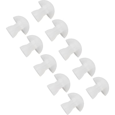 30 stuks Gehoorversterkers Oordopjes Zacht Siliconen Witte Accessoires Vervangende Oordopjes L white