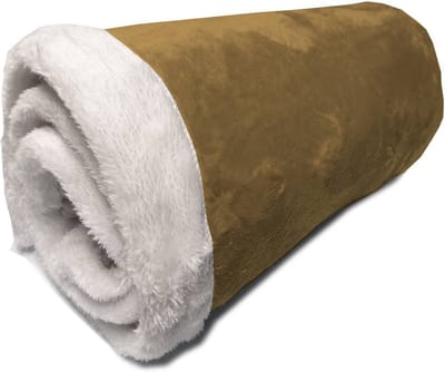 Better Nights - Plaid - Tinsel - 150x200 - Sherpa - Geel - Fluffy - 100% Polyester - Fake flannel
