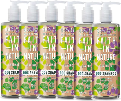 Faith in Nature - Lavender Honden Shampoo - 6 Pak - Voordeelverpakking