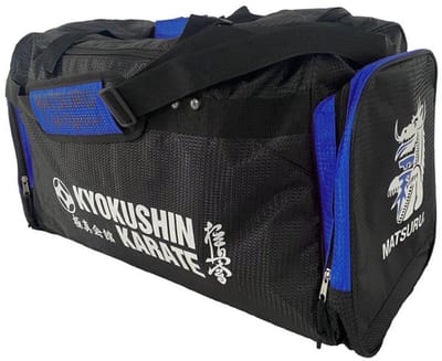 Matsuru Hong Ming Kyokushin Sporttas Zwart - Blauw - Klein